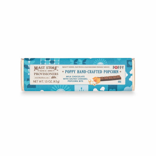 Mast Store Provisioners Poppy Hand-Crafted Popcorn Candy Bar