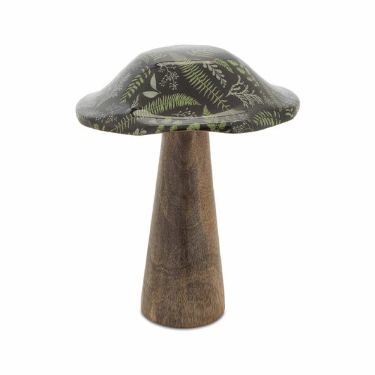 Wooden Mushroom Figurine Small