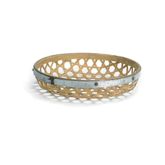 Melrose Round Woven Tray Small