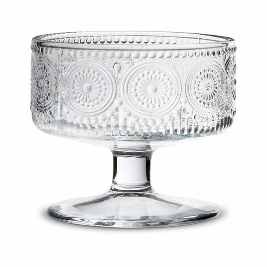 Abbott Embossed Circle Pedestal Small Bowl