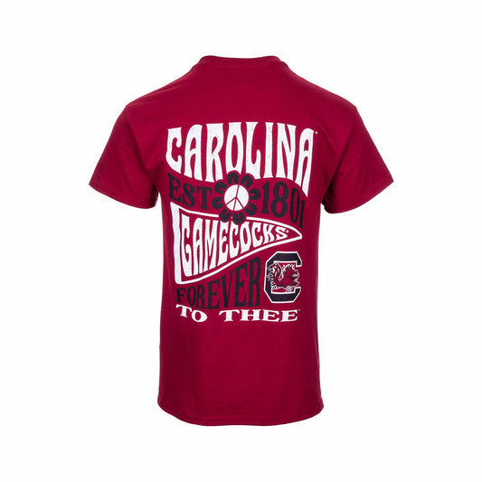 Eat More Tees University of South Carolina Gamecocks Forever Short Sleeve T-Shirt Garnet