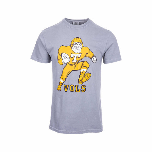 University of Tennessee Volunteers Old School Player Short Sleeve T-Shirt Grey