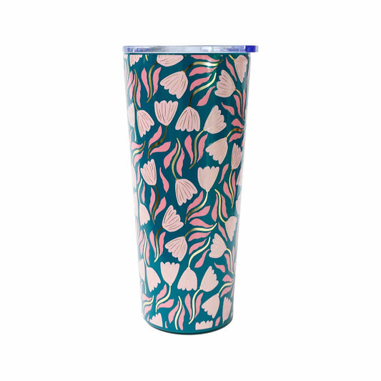 Mary Square Garden Path Large Travel Tumbler - 24 Ounce
