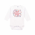 Barefoot Baby Baby Mast General Store Christmas Short Sleeve Onesie Soft Beige