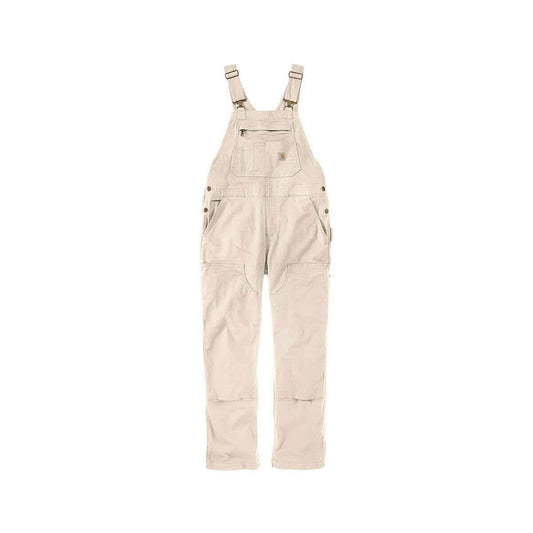 Women's Rugged Flex Loose Fit Canvas Overalls Natural