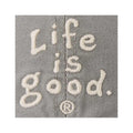 Life is Good Vintage Wordmark Stacked Chill Cap  Slate Gray