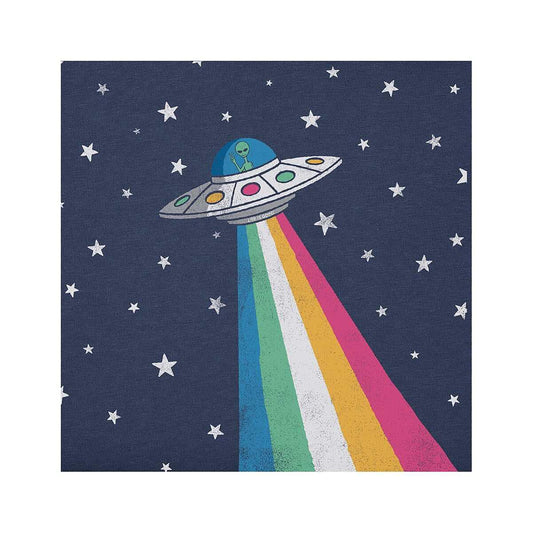Life is Good Kids' Space Alien Short Sleeve Crusher T-Shirt Darkest Blue