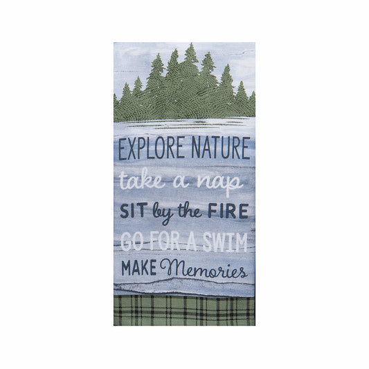 Kay Dee Cabin Life Rules Kitchen Towel