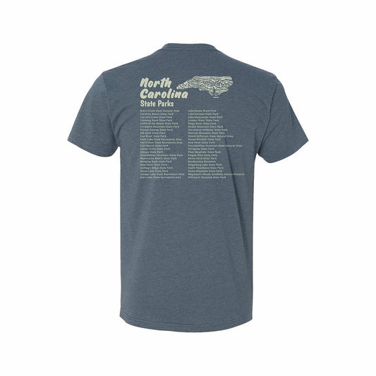 Wild Tribute North Carolina State Parks Sketch Short Sleeve T-Shirt Indigo