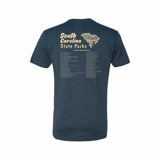 Wild Tribute South Carolina State Parks Sketch Short Sleeve T-Shirt Midnight Navy