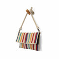 Joy Susan Moxie Striped Jute Crossbody Handbag  Multi