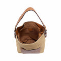Joy Susan Straw Top Zip Hobo Handbag  Natural