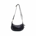 Joy Susan Yvette Expandable Zip Hobo Crossbody Handbag  Black
