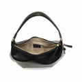 Joy Susan Yvette Expandable Zip Hobo Crossbody Handbag  Black