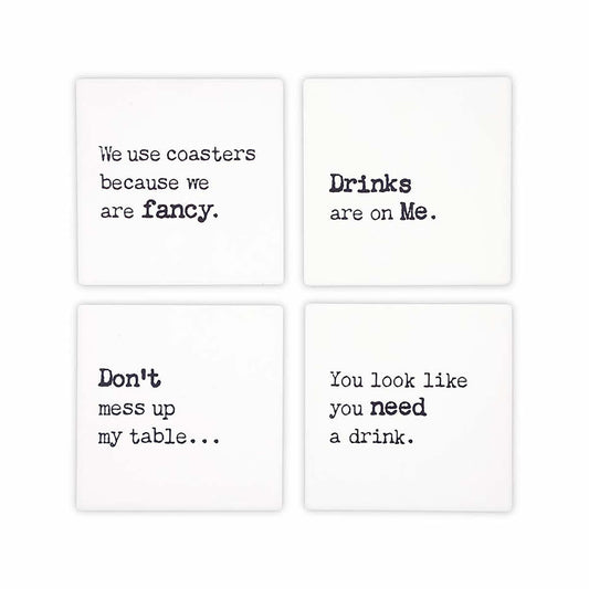 P Graham Dunn You're My Type Coaster Set