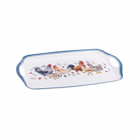 Ganz Watercolor Chicken Serving Tray