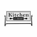 Ganz Embossed Kitchen Is Open/Closed Spinning Sign