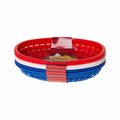 TableCraft Red, White & Blue Oval Plastic Basket - Pack of 6
