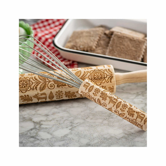 TableCraft Fall Embossed Whisk