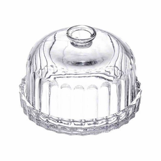 TableCraft Glass Dessert Dish with Lid