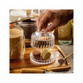 TableCraft Glass Dessert Dish with Lid