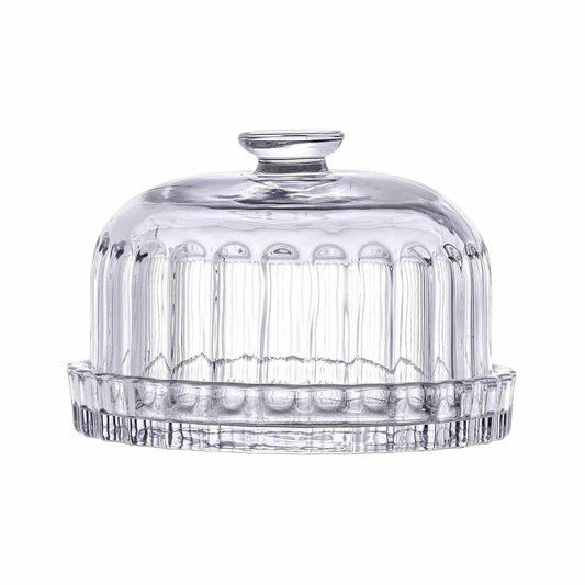 TableCraft Glass Dessert Dish with Lid