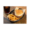 TableCraft Black Oval Classic Basket - Pack of 6