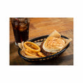 TableCraft Black Oval Classic Basket - Pack of 6