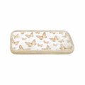 WT Collection Butterfly Enamel Oval Tray Small