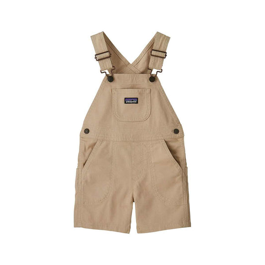 Patagonia Baby and Toddler Stand Up Shortalls Oar Tan