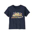 Patagonia Baby and Toddler Fitz Roy Superbloom Short Sleeve T-Shirt New Navy