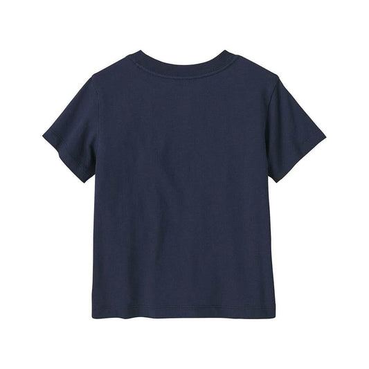 Patagonia Baby and Toddler Fitz Roy Superbloom Short Sleeve T-Shirt New Navy