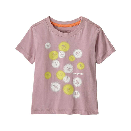 Patagonia Baby and Toddler Fireflies Short Sleeve T-Shirt Quiet Violet