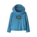 Patagonia Baby and Toddler Capilene Silkweight Island Turtle Long Sleeve Hoody Shore Blue
