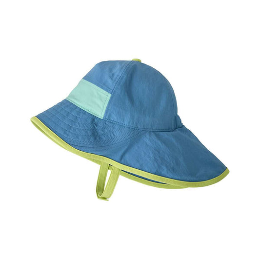 Patagonia Baby and Toddler Block-the-Sun Hat Shore Blue