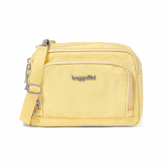baggallini Trifecta RFID Wallet Crossbody Bag Butter Yellow