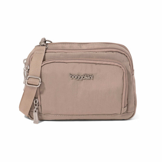 baggallini Trifecta RFID Wallet Crossbody Bag Moonrock
