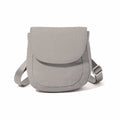 baggallini Swift Flap Mini Crossbody Bag Silver Sand