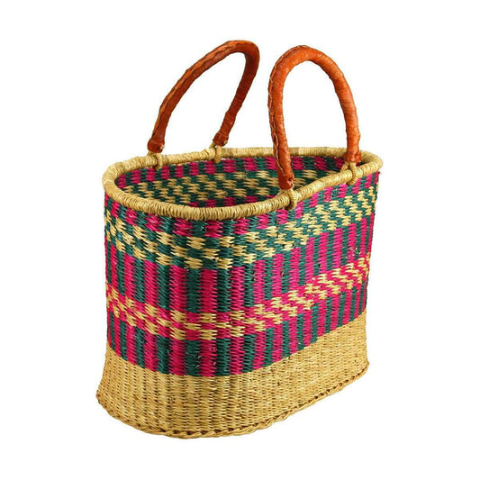 Gitzell FairTrade Bolga Oval Basket - Large