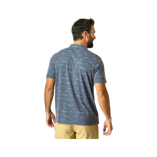 AFTCO Men's Qualifier Printed Performance Polo Shirt