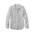L.L.Bean Women's Seacoast Seersucker Big Long Sleeve Button Up Shirt