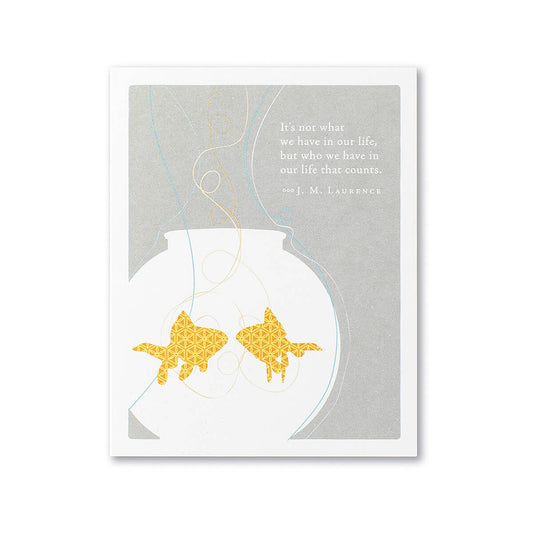 It's Not What We Have Thank You Card