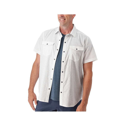 Old Ranch Men's Liam Pearl Snap Short Sleeve Printed Shirt