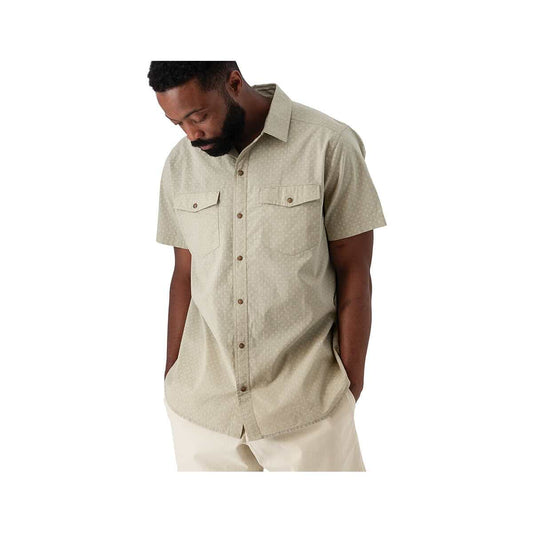 Old Ranch Men's Liam Pearl Snap Short Sleeve Printed Shirt