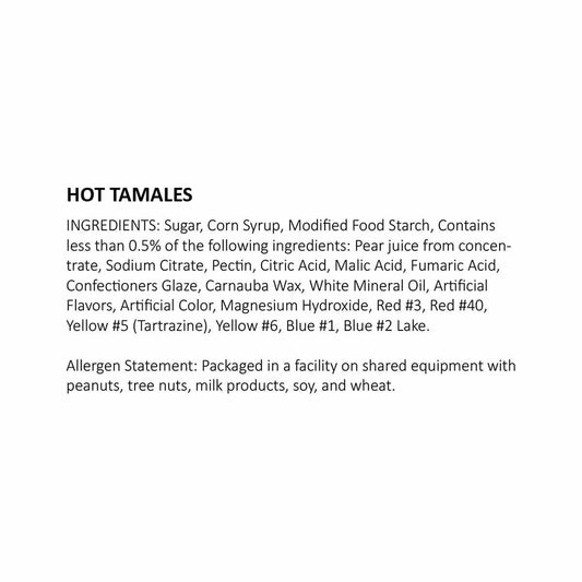 Mike and Ike Hot Tamales Candy - 1 lb.