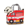 Douglas Cuddle Toy Pet Sak Fire Truck Dalmation Plush Toy