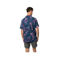 Beach & Barn Men's Flower & Fish Short Sleeve Sport Shirt