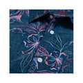 Beach & Barn Men's Flower & Fish Short Sleeve Sport Shirt