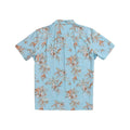 Beach & Barn Men's Flower & Fish Short Sleeve Sport Shirt