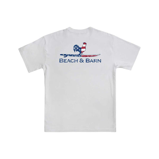Beach & Barn Surfing Rooster Short Sleeve T-Shirt